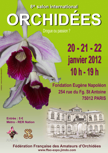 Affiche Exposition Orchidées